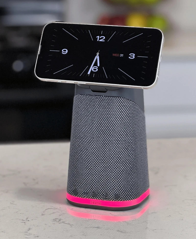 iHome Power Tower Triple Wireless Charging Station Bluetooth Speaker