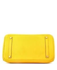 Pre-Owned HERMES Birkin 35 Handbag Yellow Togo with Gold Hardware