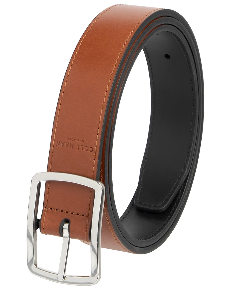 Cole Haan Center-Bar Reversible Leather Belt