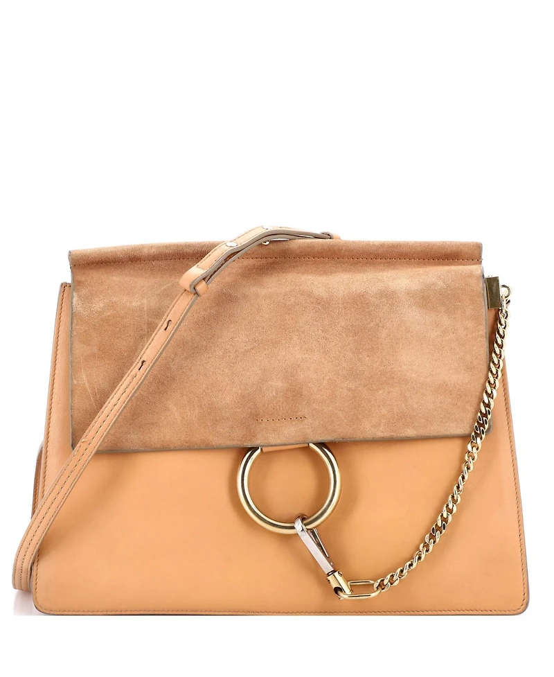 Pre-Owned Chloe Medium Faye Shoulder Bag Leather