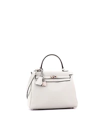 Pre-Owned HERMES Kelly 25 Handbag Grey Togo with Palladium Hardware