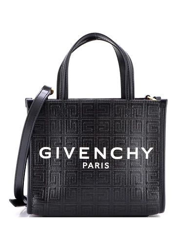 Pre-Owned Givenchy Mini G-Tote 4G Embossed Coated Canvas