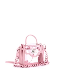 Pre-Owned Versace Small La Medusa Top Handle Bag Pvc with Leather