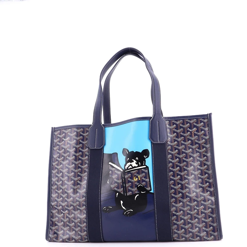 Pre-Owned Goyard Mm Villette Tote Printed Coated Canvas