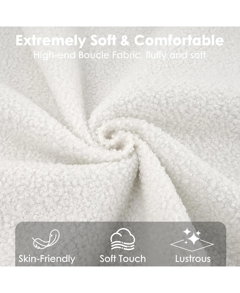 gaomon Bed Frame with Upholstered Headboard, Soft Low Profile Sturdy Platform Bed with Rounded Corners Design, Heavy Duty, Wooden Slats