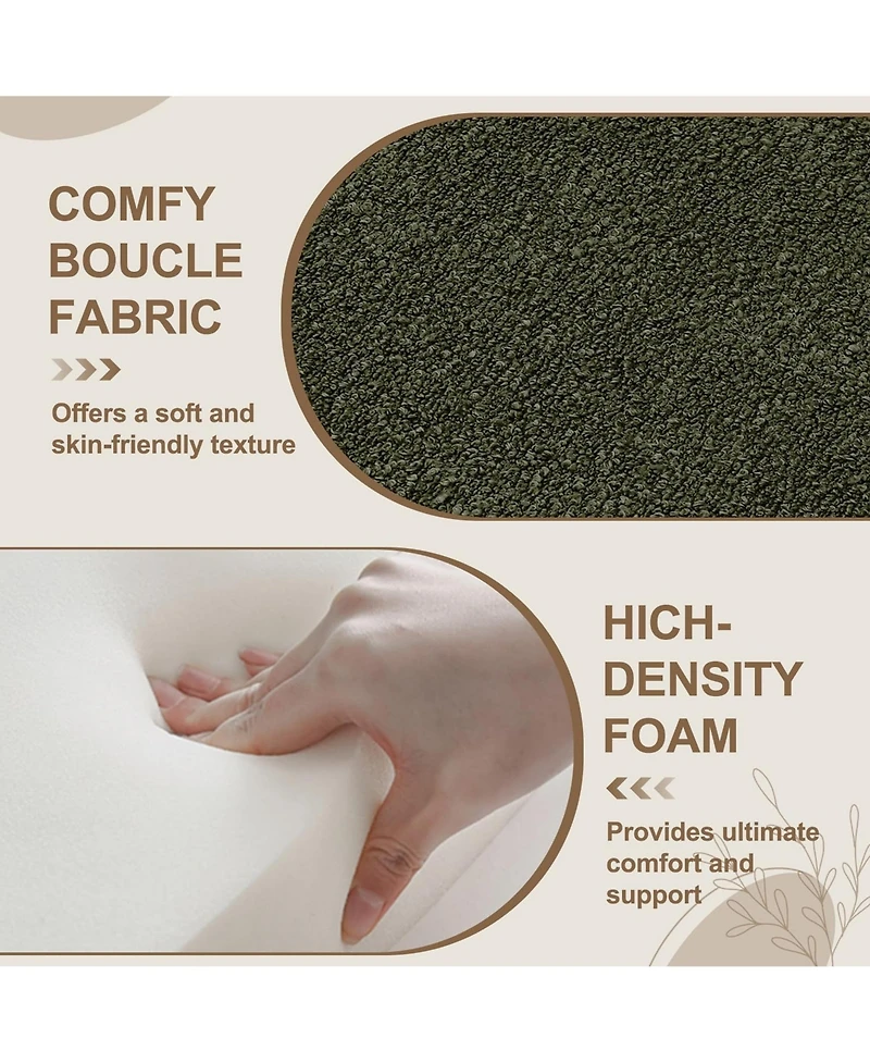 Rainsken Oval Storage Ottoman Bench