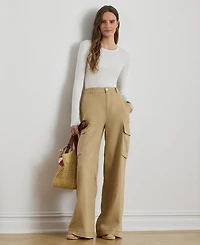 Lauren Ralph Women's Mini-Cable Crewneck Sweater