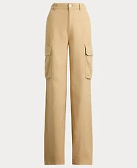 Lauren Ralph Women's High Rise Wide Leg Cargo Pants
