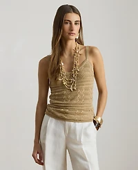 Lauren Ralph Women's Sleeveless V-Neck Sweater Tank Top
