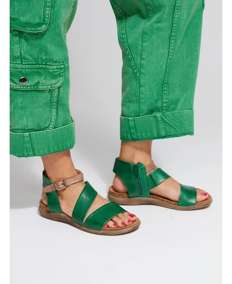 Miz Mooz Meadow Women's Buckle Sandal Orange 40