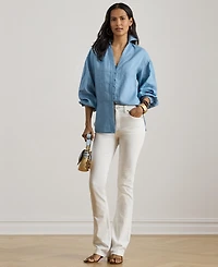 Lauren Ralph Women's Blouson-Sleeve Shirt