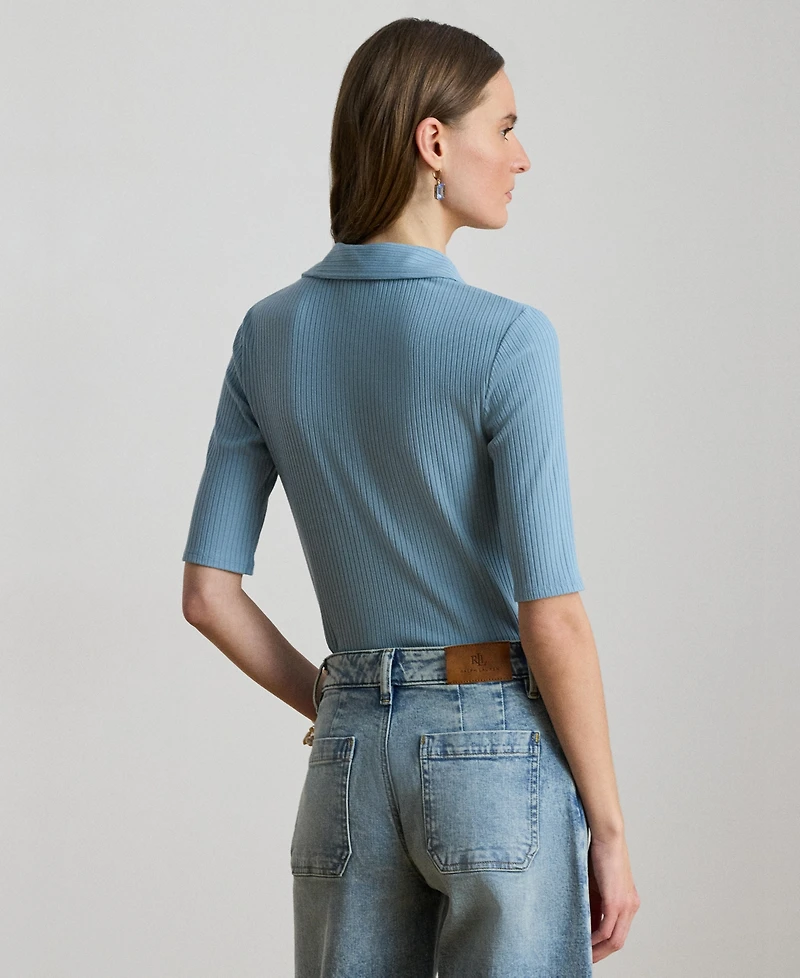 Lauren Ralph Women's Johnny Collar Polo T-Shirt