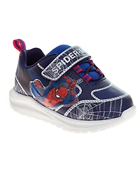 Spider-Man Big Boys Marvel Light Up Sneakers Flashing Lights Superhero Design Action Ready Easy On/Off