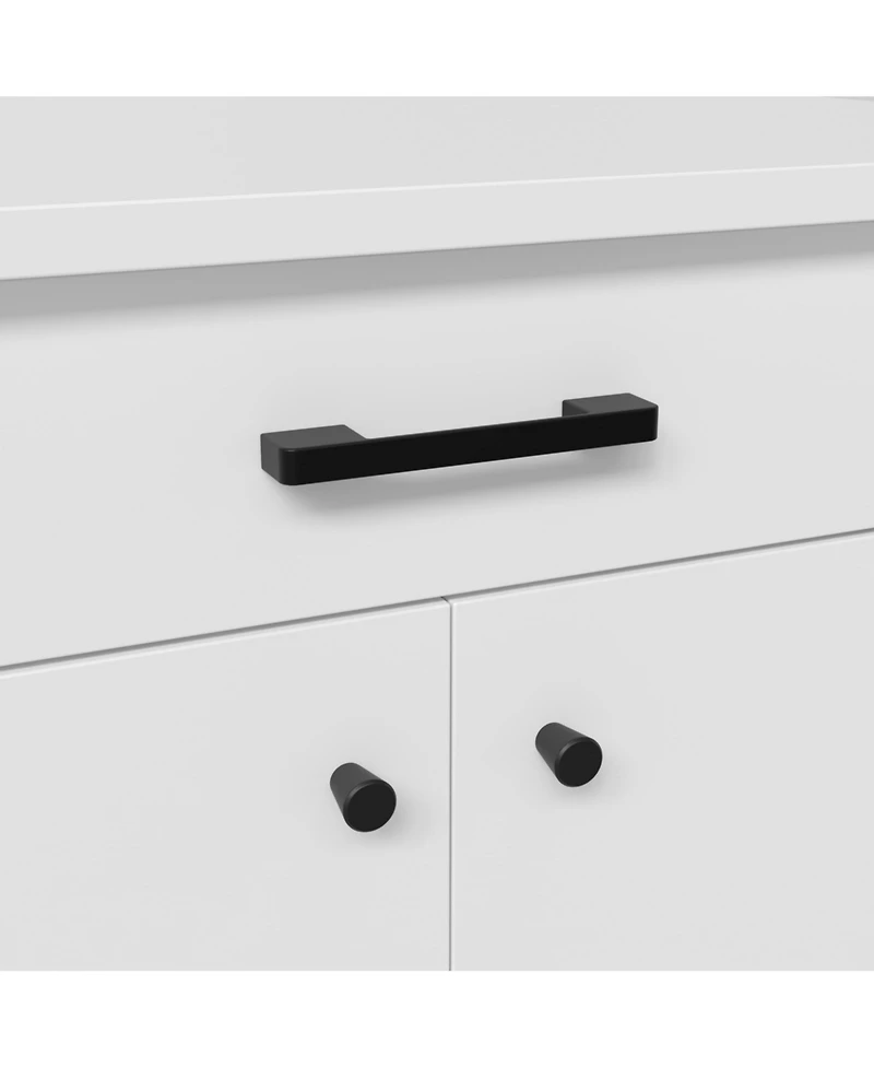 Homsee Freestanding Bathroom Storage Cabinet, Washer Dryer Laundry Pedestal