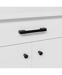 Homsee Freestanding Bathroom Storage Cabinet, Washer Dryer Laundry Pedestal