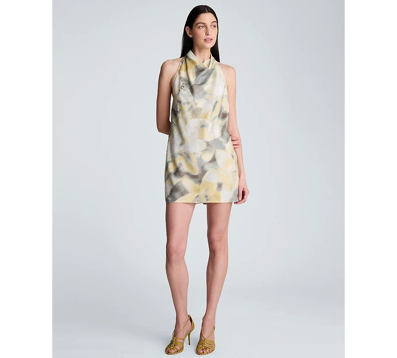 Kenneth Cole Women's Mock Neck Mini Dress