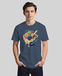 Design By Humans Men's Milky Way Cereal Short Sleeve T-Shirt