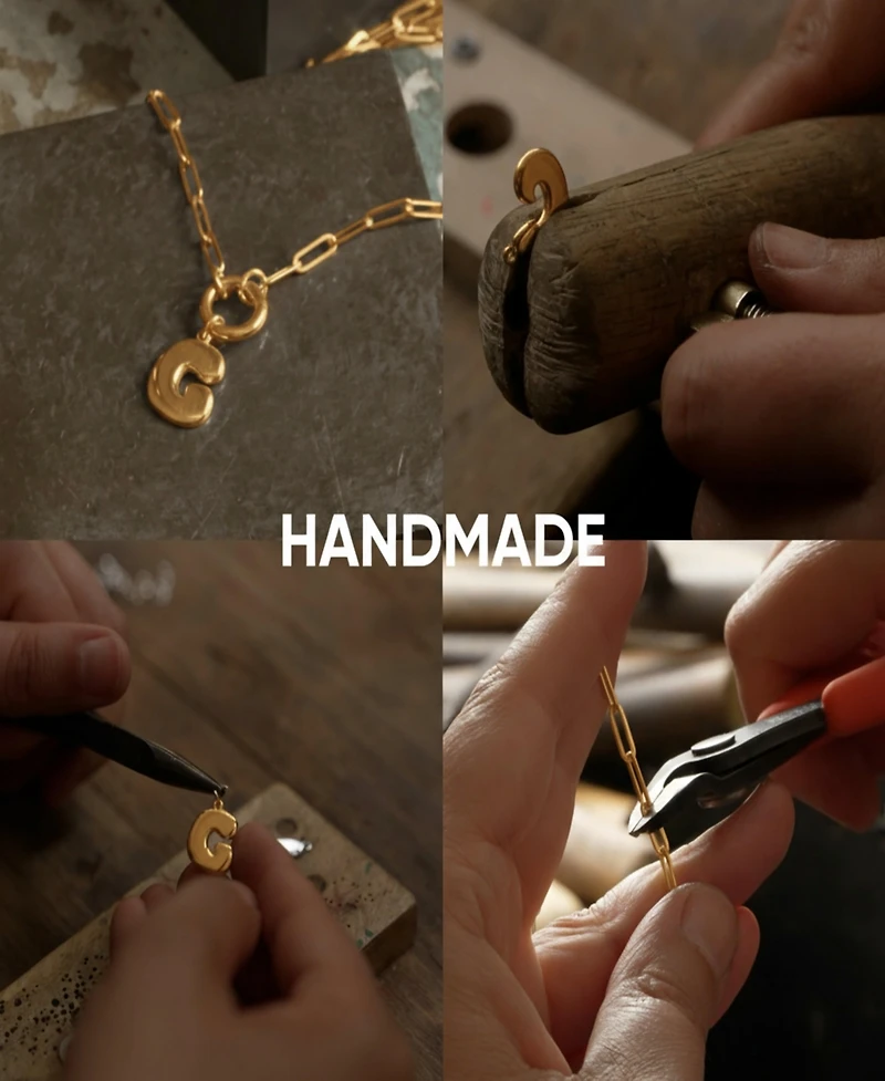 Oak & Luna Bubble Up Initial Necklace