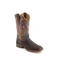 Forastero Women's Western Embroidered Leather Boots