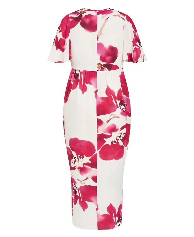 City Chic Women's Braelynn Print Maxi Dress