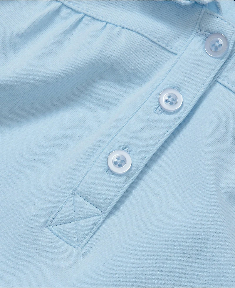 Lands' End Girls Frill Collar Tee