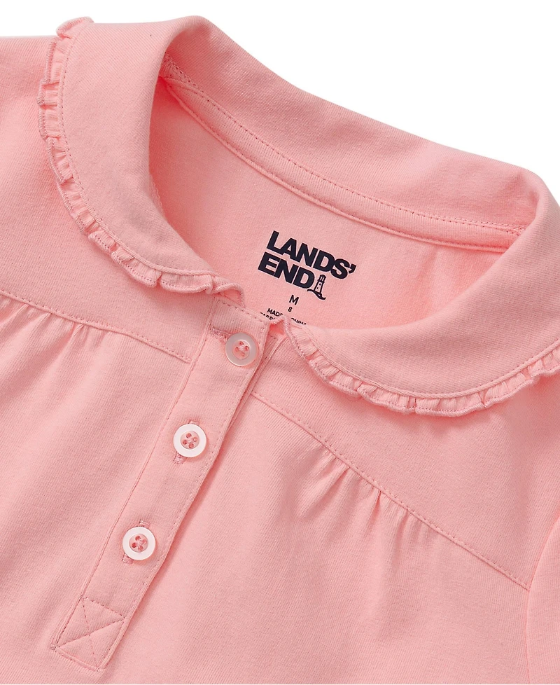 Lands' End Girls Frill Collar Tee