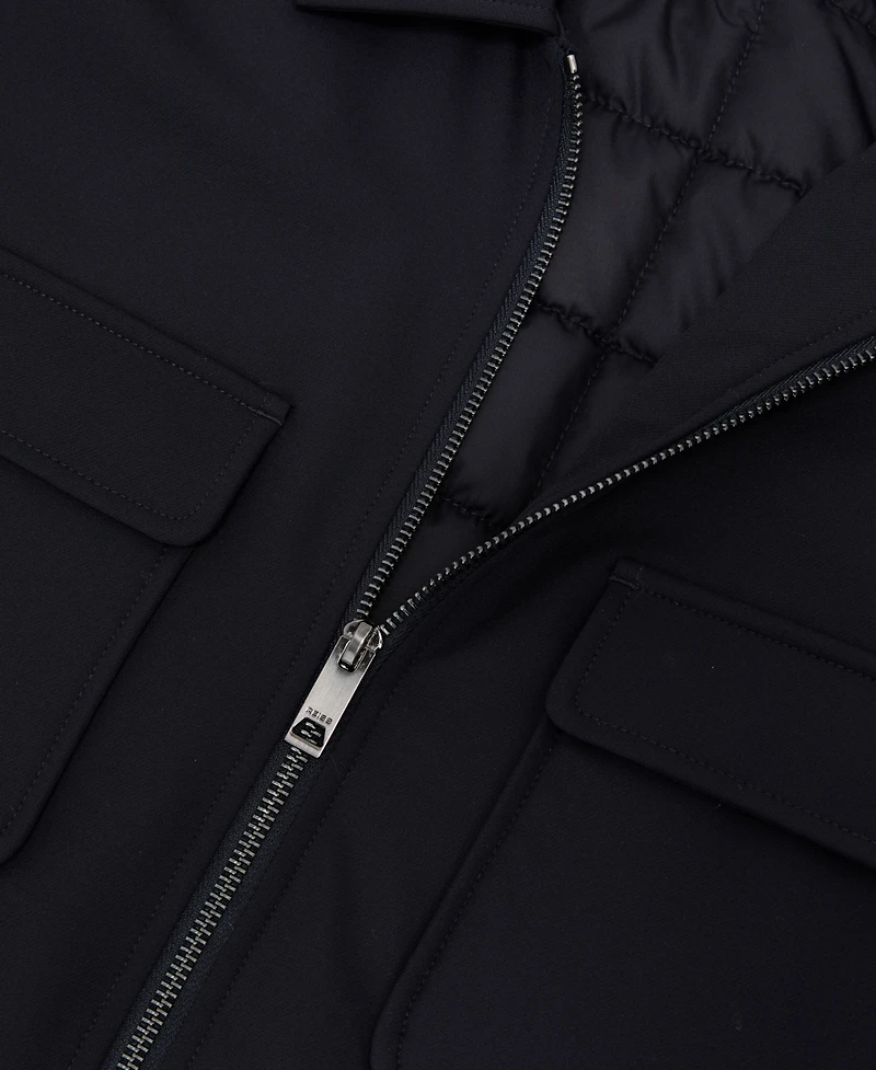 Reiss Men's Technical Quilted Zip-Front Overshirt