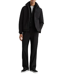 Reiss Men's Quilted Press-Stud Overshirt