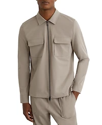 Reiss Men's Technical Zip-Through Overshirt