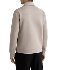 Reiss Men's Premium Interlock Zip-Through Overshirt