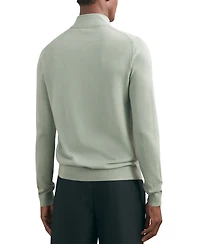 Reiss Men's Merino Wool Half-Zip Jumper Sweater
