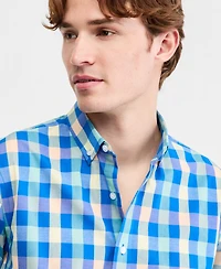 Club Room Men's Printed Short-Sleeve Shirt, Macy's Exclusive - Yd