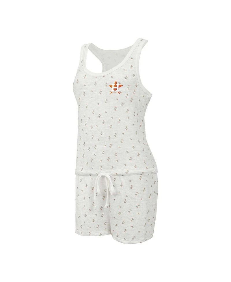 Concepts Sport Women's Cream Houston Astros Gardner Hacci Knit Romper
