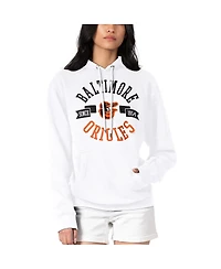 G-iii 4Her by Carl Banks Women's White Baltimore Orioles City Graphic Pullover Hoodie
