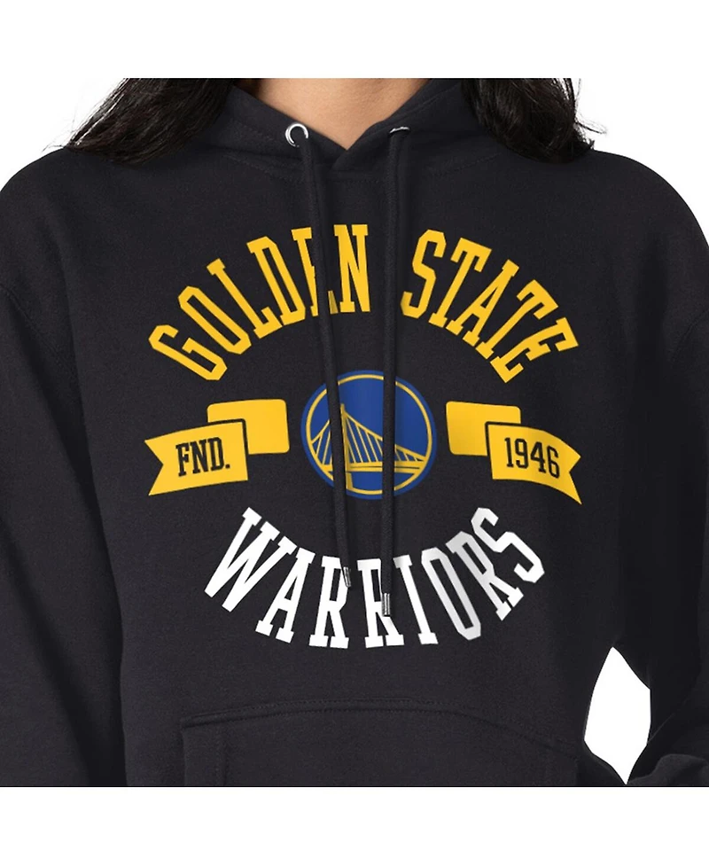 G-iii 4Her by Carl Banks Women's Black Golden State Warriors City Pullover Hoodie