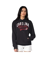 G-iii 4Her by Carl Banks Women's Black Carolina Hurricanes Filigree Logo Pullover Hoodie