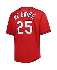 Mitchell & Ness Men's Mark McGwire Red St. Louis Cardinals Big Tall Cooperstown Mesh Batting Practice Jersey