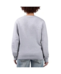 G-iii 4Her by Carl Banks Women's Heather Gray San Diego Padres Flowers Graphic Pullover Sweatshirt