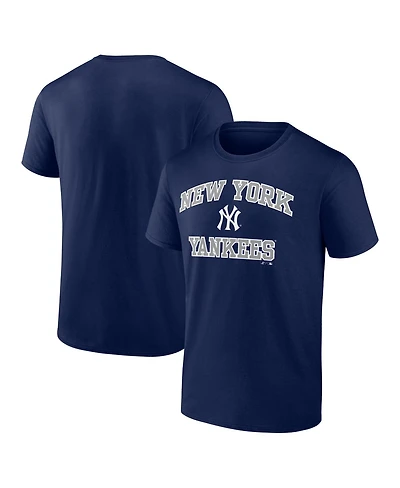 Logo Athletic Men's Navy New York Yankees Heart and Soul T-Shirt