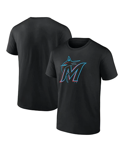 Logo Athletic Men's Black Miami Marlins T-Shirt