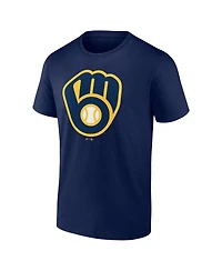 Logo Athletic Men's Navy Milwaukee Brewers T-Shirt
