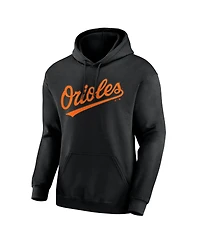 Logo Athletic Men's Black Baltimore Orioles Wordmark Hoodie