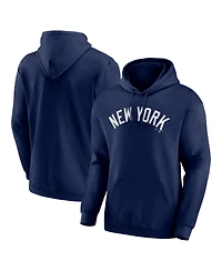 Logo Athletic Men's Navy New York Yankees Wordmark Hoodie