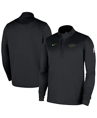 Nike Men's Black New Orleans Pelicans 2025/26 City Edition Remix Authentic Coaches Dri-fit Half-Zip Sweatshirt