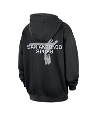 Nike Men's Black San Antonio Spurs Courtside Club Premium Hoodie