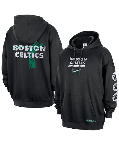 Nike Men's Black Boston Celtics Courtside Club Premium Hoodie