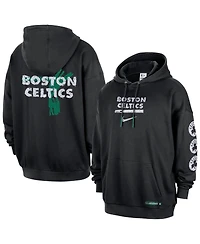 Nike Men's Black Boston Celtics Courtside Club Premium Hoodie
