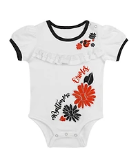 Outerstuff Newborn 3-Piece White/Black Baltimore Orioles Sweet Catcher Bodysuit, Headband and Skirt Set