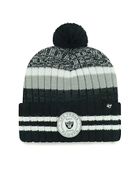'47 Brand Men's Las Vegas Raiders Quiver Cuffed Knit Hat with Pom