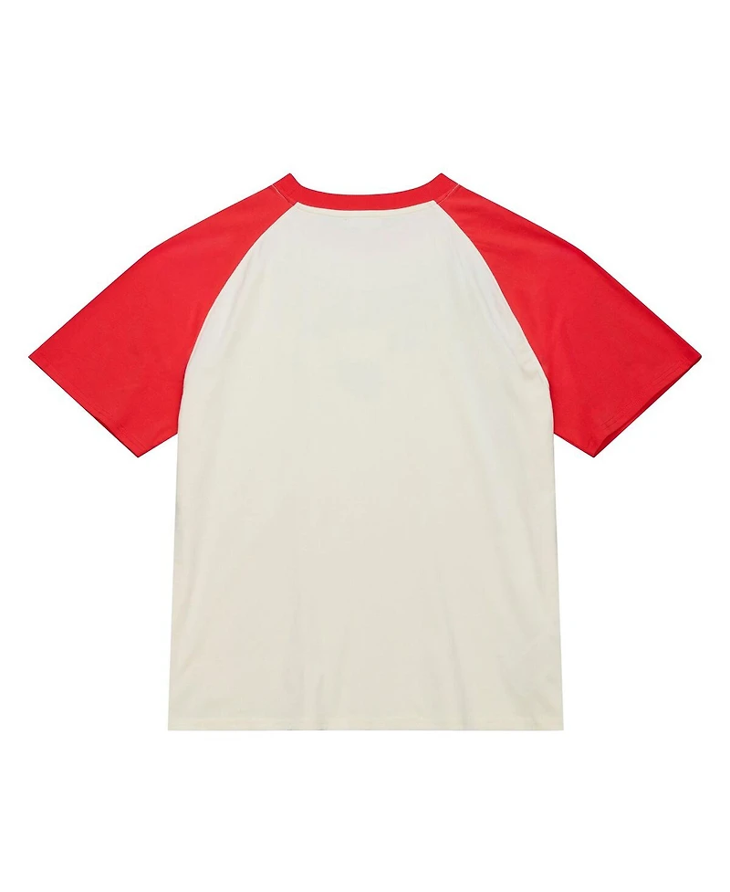 Mitchell & Ness Women's Cream Pittsburgh Pirates Boyfriend Raglan T-Shirt